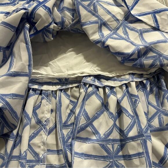 Vineyard Vines Lattice Print Wrap Skirt in Marlin Size 2 - Picture 8 of 10